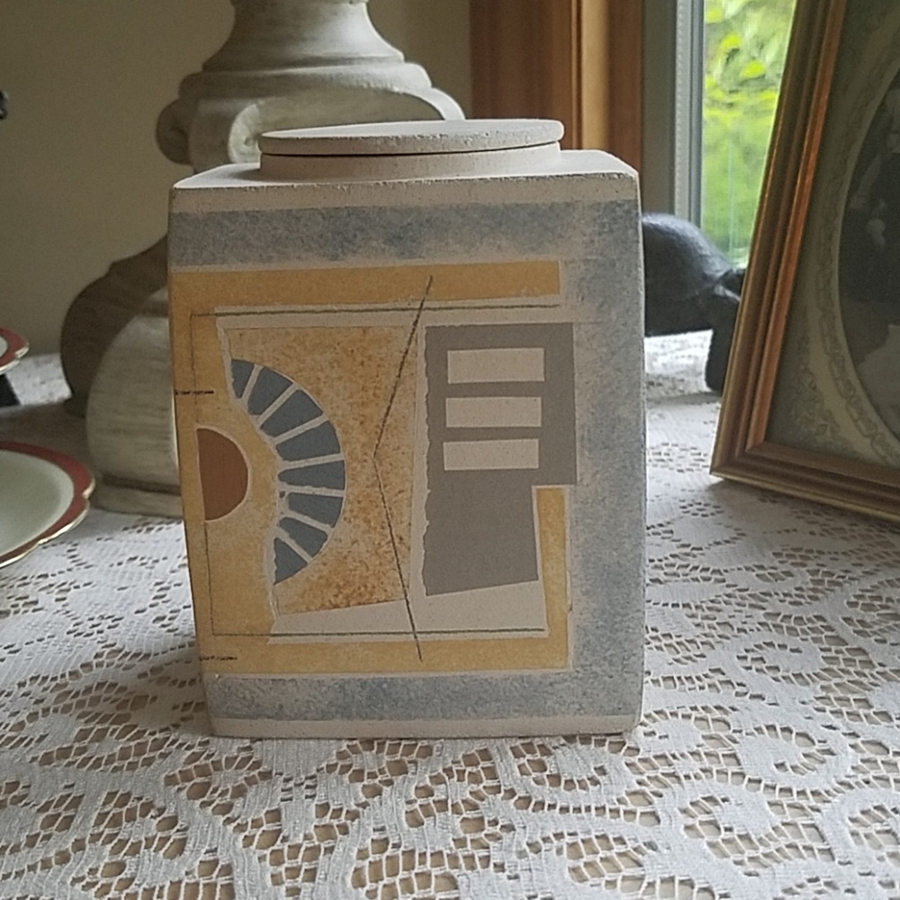Clay box from art gallery